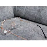 فریم عینک طبی زنانه رلی پنگ مدل گرد استیل کد 049