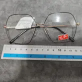 فریم عینک طبی زنانه رلی پنگ مدل چند ضلعی استیل کد 057