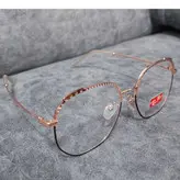 فریم عینک طبی زنانه رلی پنگ مدل چند ضلعی استیل کد 051