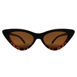 عینک آفتابی زنانه مدل گربه ای کائوچو پلنگی کد 099 UV400