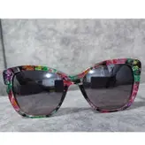 عینک آفتابی زنانه مدل گربه ای طرح گل کد 0120 UV400