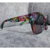 عینک آفتابی زنانه مدل گربه ای طرح گل کد 0120 UV400