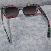 عینک آفتابی زنانه مدل گربه ای طرح گل کد 0120 UV400