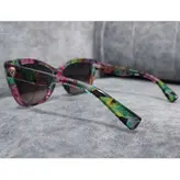 عینک آفتابی زنانه مدل گربه ای طرح گل کد 0120 UV400