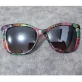 عینک آفتابی زنانه مدل گربه ای طرح گل کد 0120 UV400