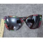 عینک آفتابی زنانه مدل گربه ای طرح گل کد 0120 UV400