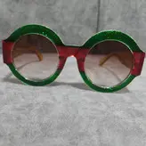 عینک آفتابی زنانه مدل گرد شاین دار کد 86 UV400