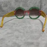 عینک آفتابی زنانه مدل گرد شاین دار کد 86 UV400