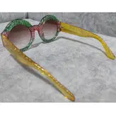 عینک آفتابی زنانه مدل گرد شاین دار کد 86 UV400