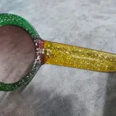 عینک آفتابی زنانه مدل گرد شاین دار کد 86 UV400