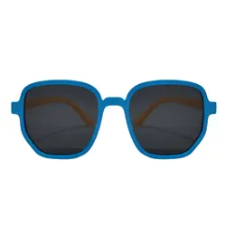 عینک آفتابی بچگانه مدل مربعی کائوچو دسته ژله ای پلاریزه کد 0264