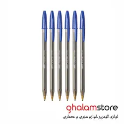 قیمت و خرید خودکار بیک 1.6 میلی متر مدل کریستال لارج بسته 6 عددی | فروشگاه قلم