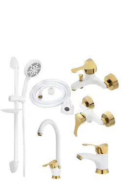 ست شیر آلات بهداشتی ایلمان مدل روناک W.G445 مجموعه 6 عددی