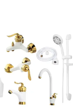 ست شیر آلات بهداشتی ایلمان مدل سورنا AW.G280 مجموعه 6 عددی