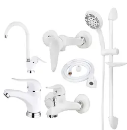 ست شیر آلات بهداشتی ایلمان مدل آرال W.G670 مجموعه 6 عددی