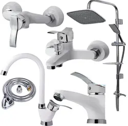 ست شیر آلات بهداشتی ایلمان مدل موج WK_AIR568 مجموعه 6 عددی