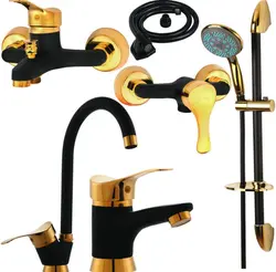 ست شیر آلات بهداشتی آلوارز مدل نیلا مجموعه 6 عددی