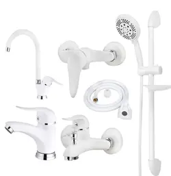 ست شیر آلات بهداشتی آلوارز مدل آرال W.G670 مجموعه 6 عددی