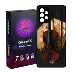 کاور گارد ایکس طرح ویولن مدل Glass10262 مناسب برای گوشی موبایل سامسونگ Galaxy A32 5G