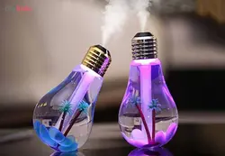 بخور سرد و رطوبت ساز-طرح لامپ چراغ دار حجم ۴۰۰ میل مدل Bulb با ضمانت یکماهه