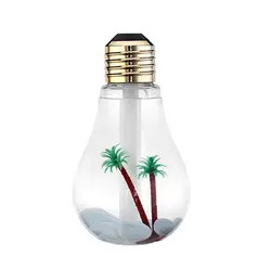 بخور سرد و رطوبت ساز-طرح لامپ چراغ دار حجم ۴۰۰ میل مدل Bulb با ضمانت یکماهه