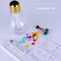 بخور سرد و رطوبت ساز-طرح لامپ چراغ دار حجم ۴۰۰ میل مدل Bulb با ضمانت یکماهه