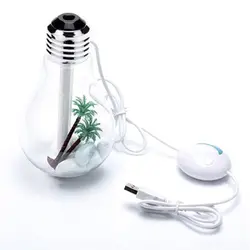 بخور سرد و رطوبت ساز-طرح لامپ چراغ دار حجم ۴۰۰ میل مدل Bulb با ضمانت یکماهه