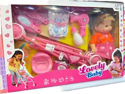 عروسک‌بی بی بورن با کالسکه