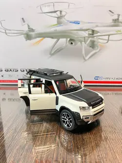 ماشین فلزی عقب کش  موزیکال دود زا رنجرور  ۶ در باز شو‌