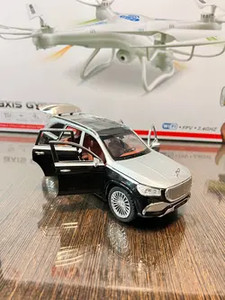 ماشین فلزی عقب کش بنز موزیکال دود زا۶ در باز شو‌