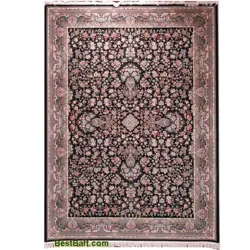 فرش زمرذد مشهد 1200شانه کد36016سرمه ای 12متری