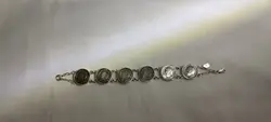 دستبند نقره سکه قدیمی