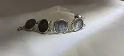 دستبند نقره سکه قدیمی