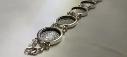 دستبند نقره سکه قدیمی