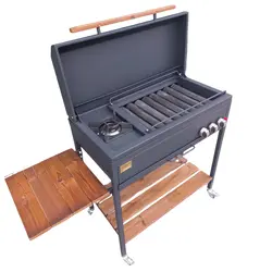 باربیکیو گازی اصلان مدلM80 پلوپزدار درب تخت
