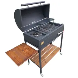 باربیکیو گازی اصلان مدلM90 پلوپزدار درب گرد