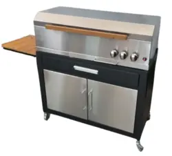 باربیکیو گازی E90استیل کابینت دار درب تخت
