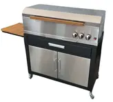باربیکیو گازی E90استیل کابینت دار درب تخت