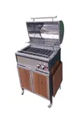 باربیکیو گاز اصلان مدلE60استیل کابینتی درب گرد