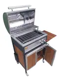 باربیکیو گاز اصلان مدلE60استیل کابینتی درب گرد