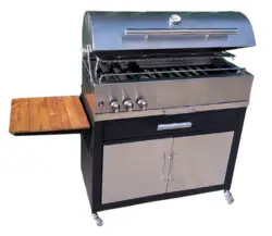 باربیکیو گازی E90 استیل کابینتدار درب گرد