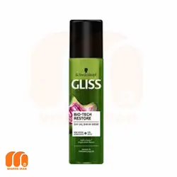 قیمت و خرید اسپری مو دو فاز گلیس مناسب موهای حساس و آسیب دیده عصاره گلاب 200 میل از جلفا