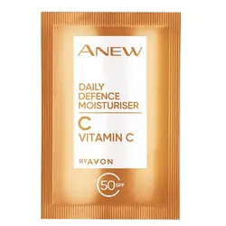 تستر کرم مرطوب و احیا کننده ویتامین سی حاوی SPF50 آون