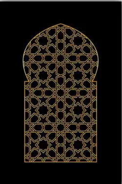 جانماز و سجاده طرح محراب اسلامی کد N107