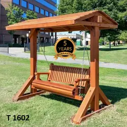 تاب چوبی 2 نفره با سقف آلاچیق کد T1602
