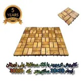کفپوش تایل ترموود ضد آب با لاک محافظ پلی اورتان کد 30801