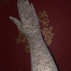 دستکش گیپور سفید