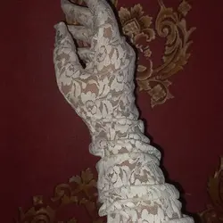 دستکش گیپور سفید