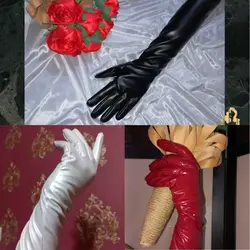 دستکش چرم بلند زنانه