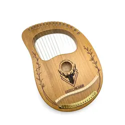 چنگ رومی ۱۶ سیم برند کوکو رنگ نسکافه ای